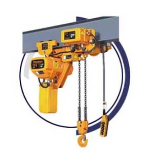 jib hoist with low headroom hoist design