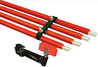 Single pole busbar, crane busbar