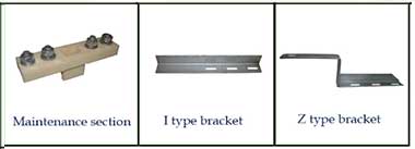 Single pole busbar, crane busbar