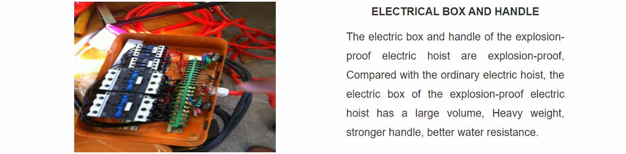 Explosion proof wire rope hoist Explosion proof hoist for safe crane