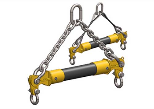 Crane spreader beams