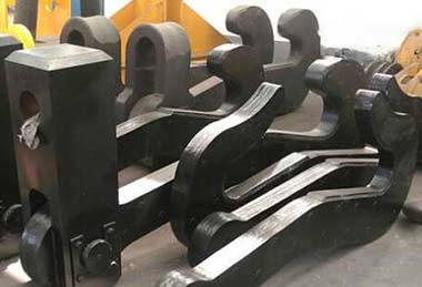 Laminated ladle hook for ladle handling 