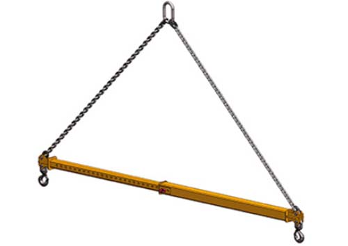 Crane spreader beams