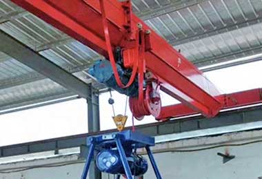 Electric wire rope hosist trolley for single girder grab overhead cranes
