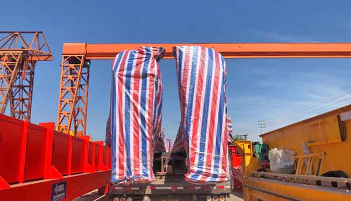 Double girder overhead crane transportion Double girder overhead crane transportion