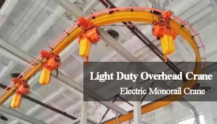 electric monorail lightweight overhead crane  electric monorail lightweight overhead crane