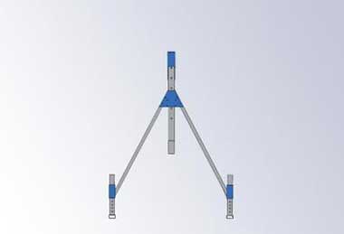 Non-movable light weight gantry crane system with adjustable height and span