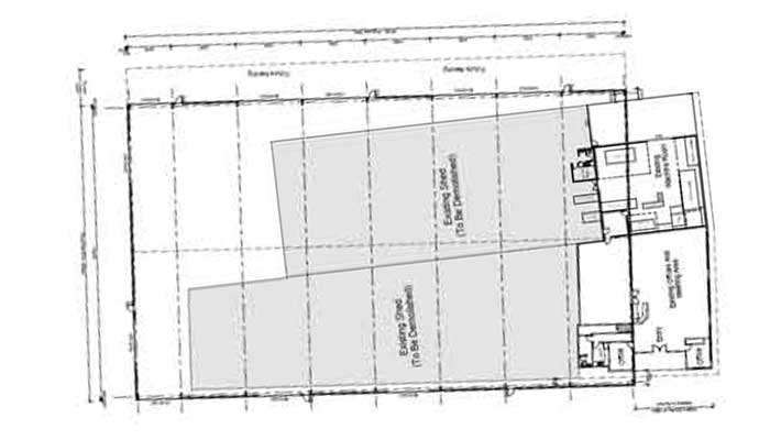 Workshop drawing of Australian agricultural equipment plant 