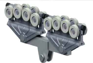 Tandem trolley for kbk crane system 