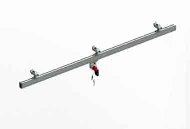 Double girder and track rail-mounted KBK crane type