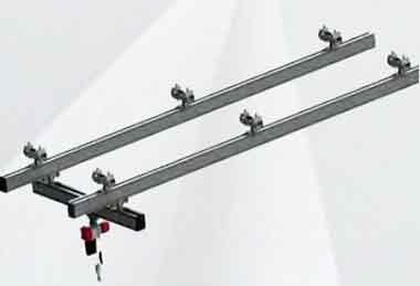 Single girder and double track KBK crane type