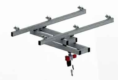 Double track telescopic KBK crane type