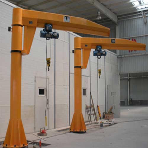 Pillar jib rope hoist crane