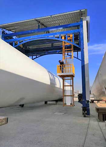 portable rubber tyre wheel mounted gantry crane