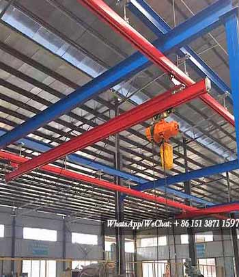 Telescopic single girder workstation crane 