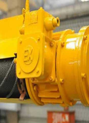 overehad crane for explosive environment , spark resistance crane 