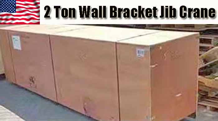 2 ton jib crane packaged for delivery to America for delivery to America