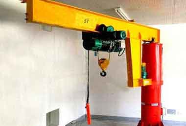 Free standing I beam jib crane 