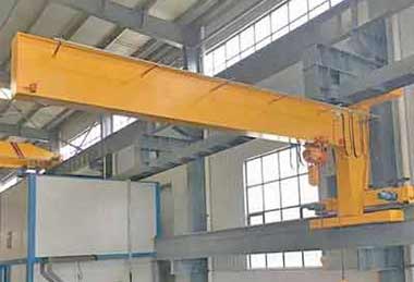 Wall travelling I beam jib crane 