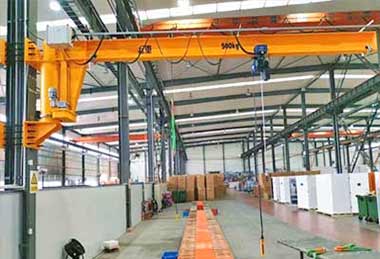 Wall mounted I beam jib crane 