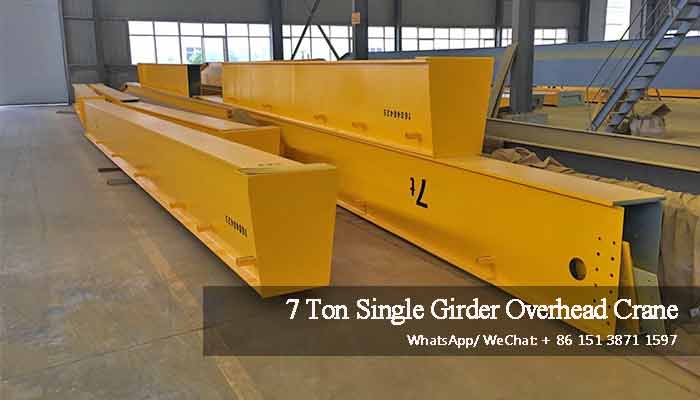 Main girder of 7 ton overhead crane  Main girder of 7 ton overhead crane