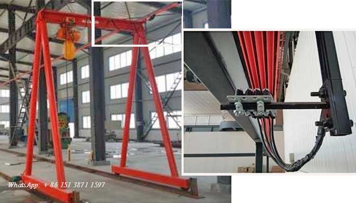 Details of gantry crane sliding wire Details of gantry crane sliding wire