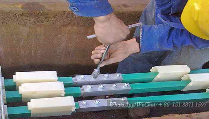 Single conductor slide wire installation process Single conductor slide wire installation process
