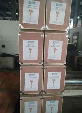 0.5 ton electric chain hoist packed for delivery to Azerbaijan