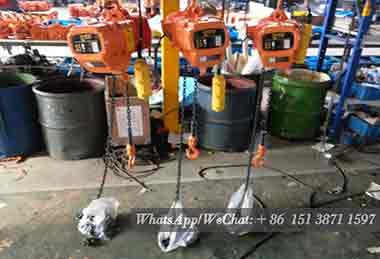 0.5 ton small electric chain hoist hook mounted type for sale Azerbaijan