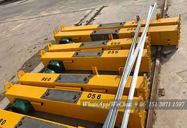 End carriages of single girder overhead eot crane for sale Uzbekistan
