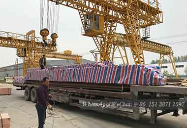 Main parts and components of 4 sets of overhead cranes for delivery to Uzbekistan.
