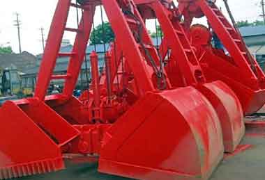 Single rope crane grab 