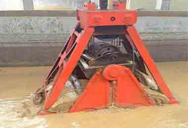 Single rope clamshell grab bucket for underwater use