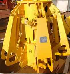 orange peel grab bucket parts