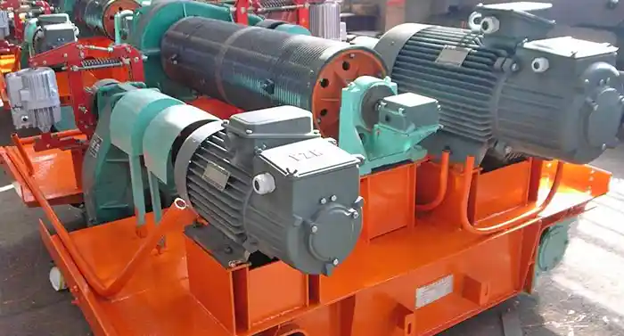 open winch trolley for heavy lifting