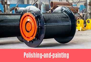 Polishing and painting - Rope drum polishing & painting 9