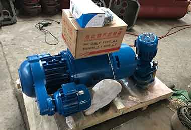 Double speed electric wire rope hoist for delivery Kenya