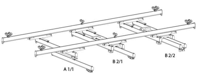 telescoping kbk overhead crane