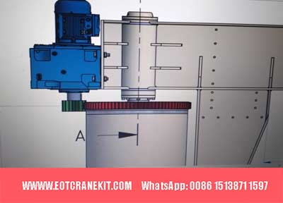slewing jib crane rotating motor design 
