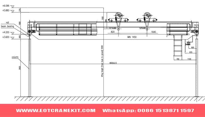 synchronized hoist crane drawing  synchronized hoist crane drawing