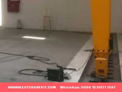 Floor mounted rail travelling single beam gantry crane  Floor mounted rail travelling single beam gantry crane