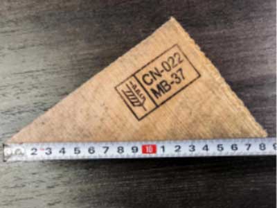 triangle wood for mechanical grab fastening  triangle wood for mechanical grab fastening