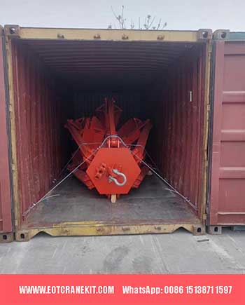 Scrap crane for delivery to Libya by container Scrap crane for delivery to Libya by container