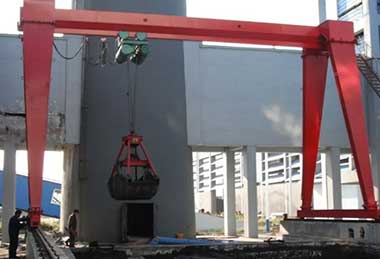 Crane type：MHZ Grab Bucket Gantry Crane