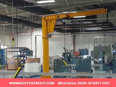 Column mounted cantilever jib crane - Euro hoist jib crane