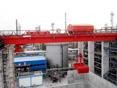 Double Girder Four Rope Grab Crane: