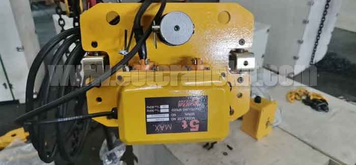 5 ton gantry hoist trolley for economical low profile gantry crane 