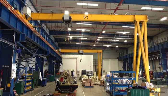  vfd control advanced gantry crane with single leg and semi gantry design 