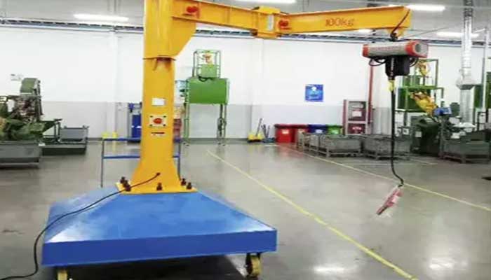 Small articulating jib crane on wheels for sale - Custom design articulating jib cranes 