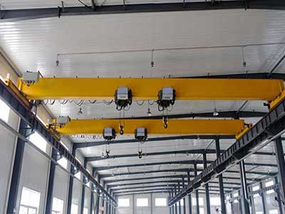 Single Girder Double Hoist Crane with Two Hooks: